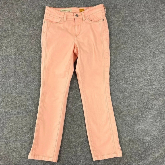 Pilcro and the Letterpress Jeans Womens 27 Anthropologie Stet Peach Cropped - Picture 2 of 14